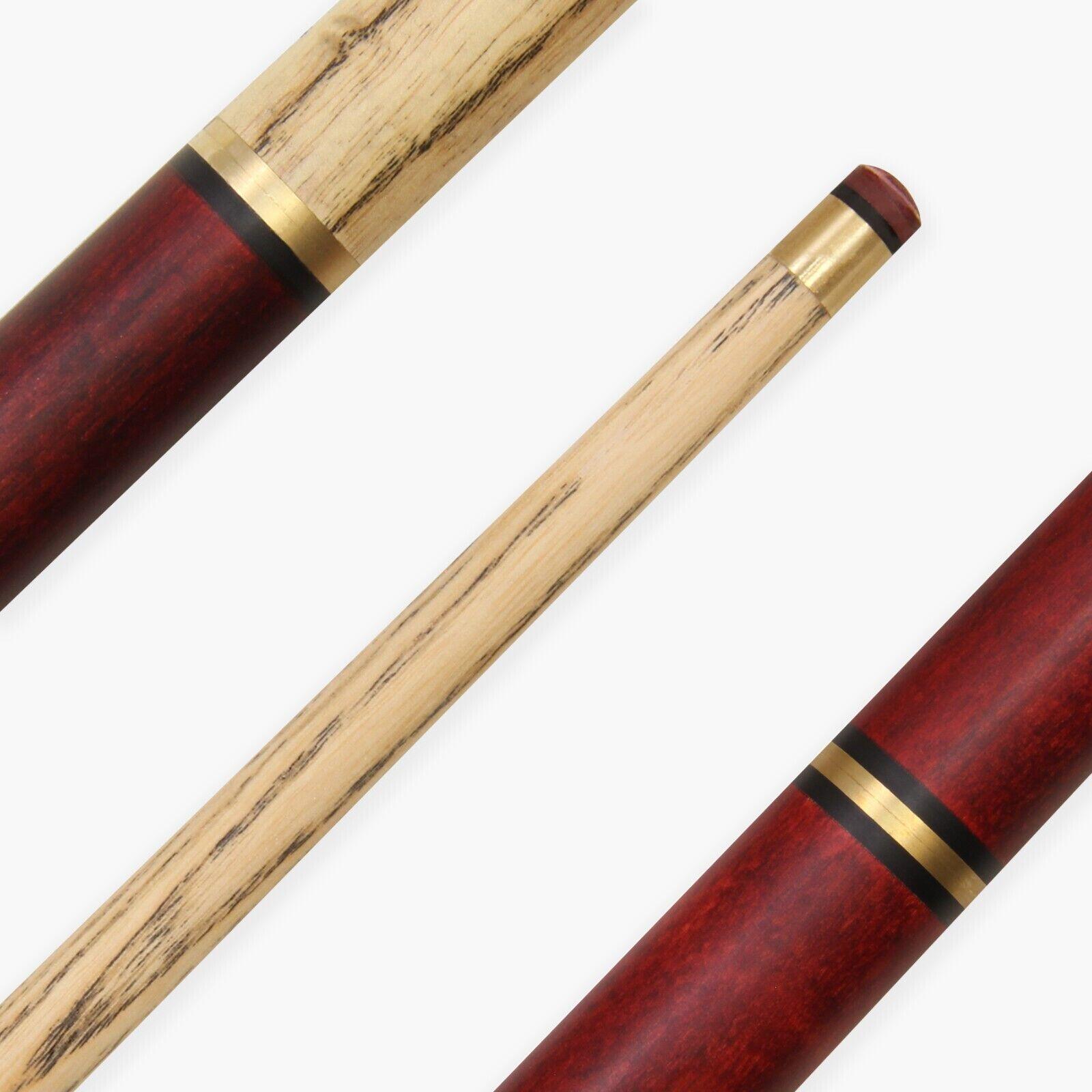 Jonny 8 Ball BURGUNDY COMBI Adjustable 5 Piece Ash Pool Snooker Cue - 9mm Tip 6/7