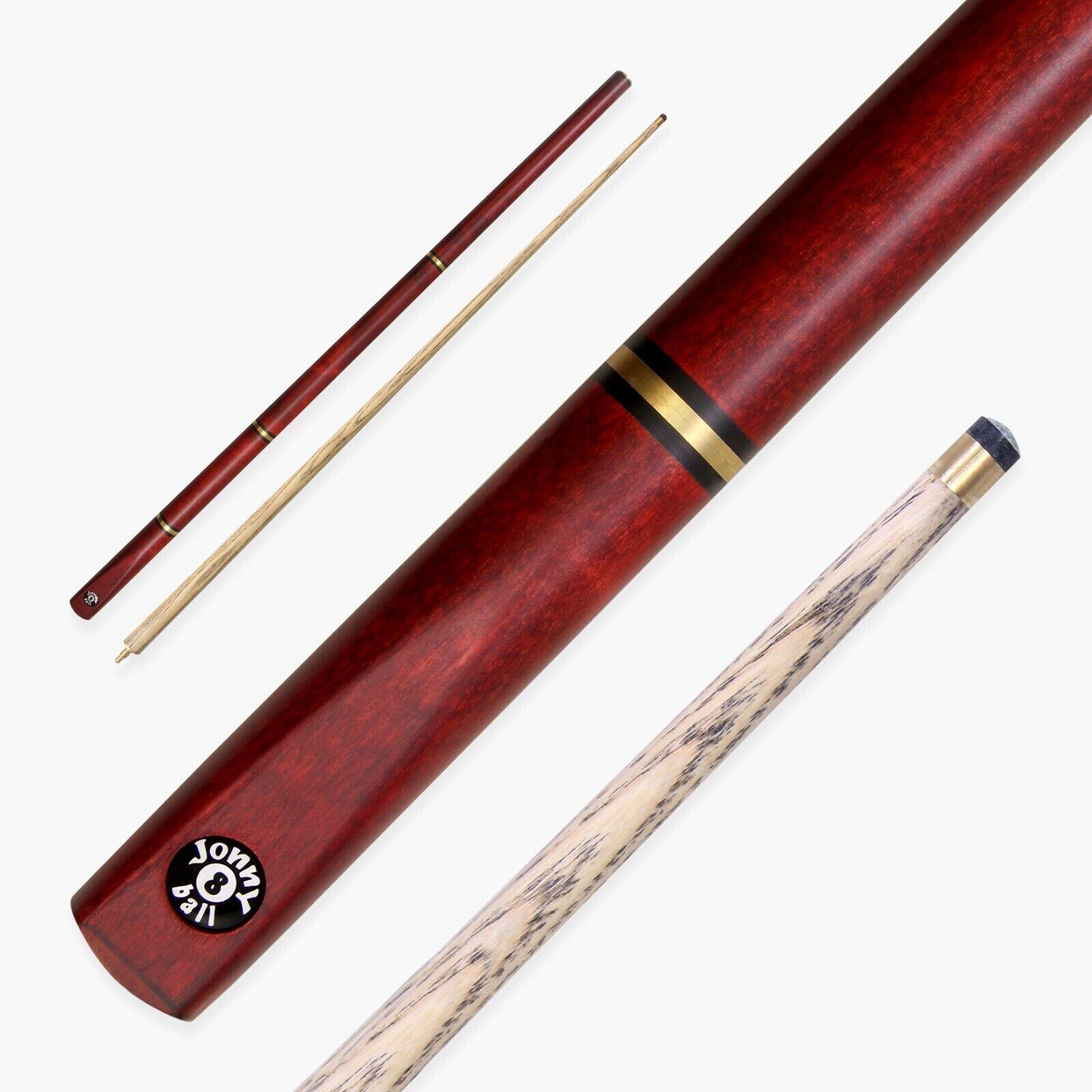 Jonny 8 Ball BURGUNDY COMBI Adjustable 5 Piece Ash Pool Snooker Cue - 9mm Tip 1/7