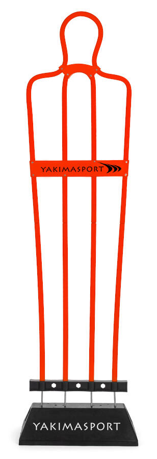 Mur piłkarski AirFlow, 180cm, Pasywny obrońca czerwony 2/4