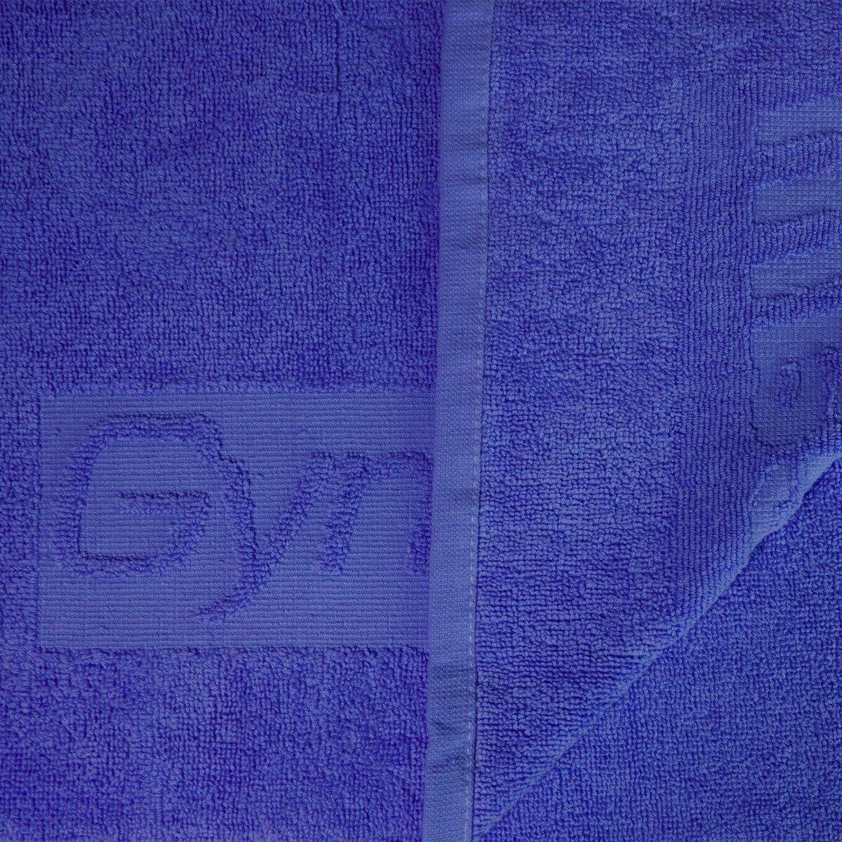 Asciugamano fitness in cotone 50x90 cm blu 3/5