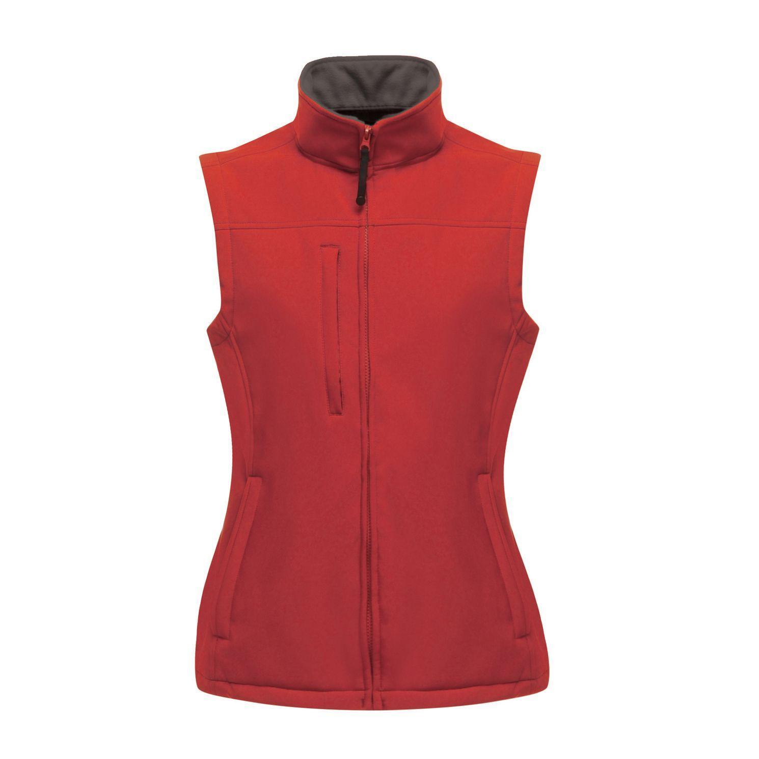 Giacca A Vento Senza Maniche Donna Regatta Flux Rosso/Grigio Foca
