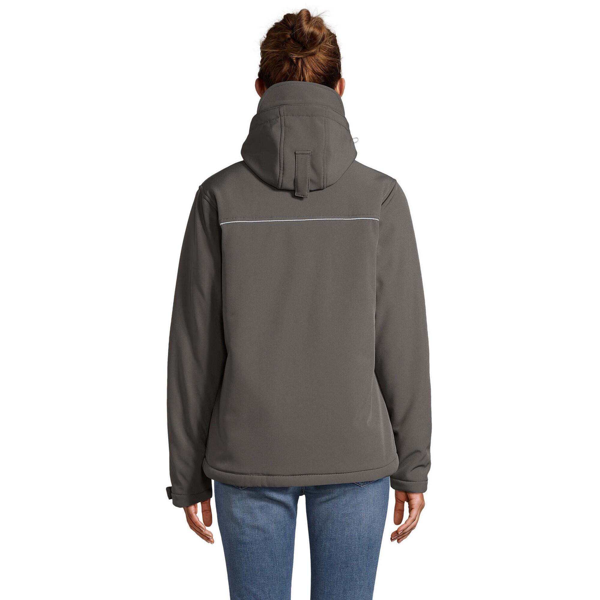 Casaco acolchoado Rock Soft Shell para senhora/senhora (Cinzento Carvão) 2/4