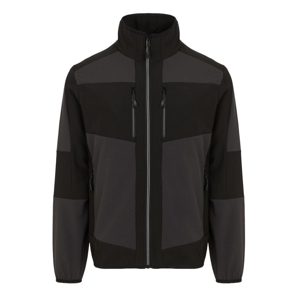 Unisex Adult EVolve 2 Layer Soft Shell Jacket (Ash/Black)