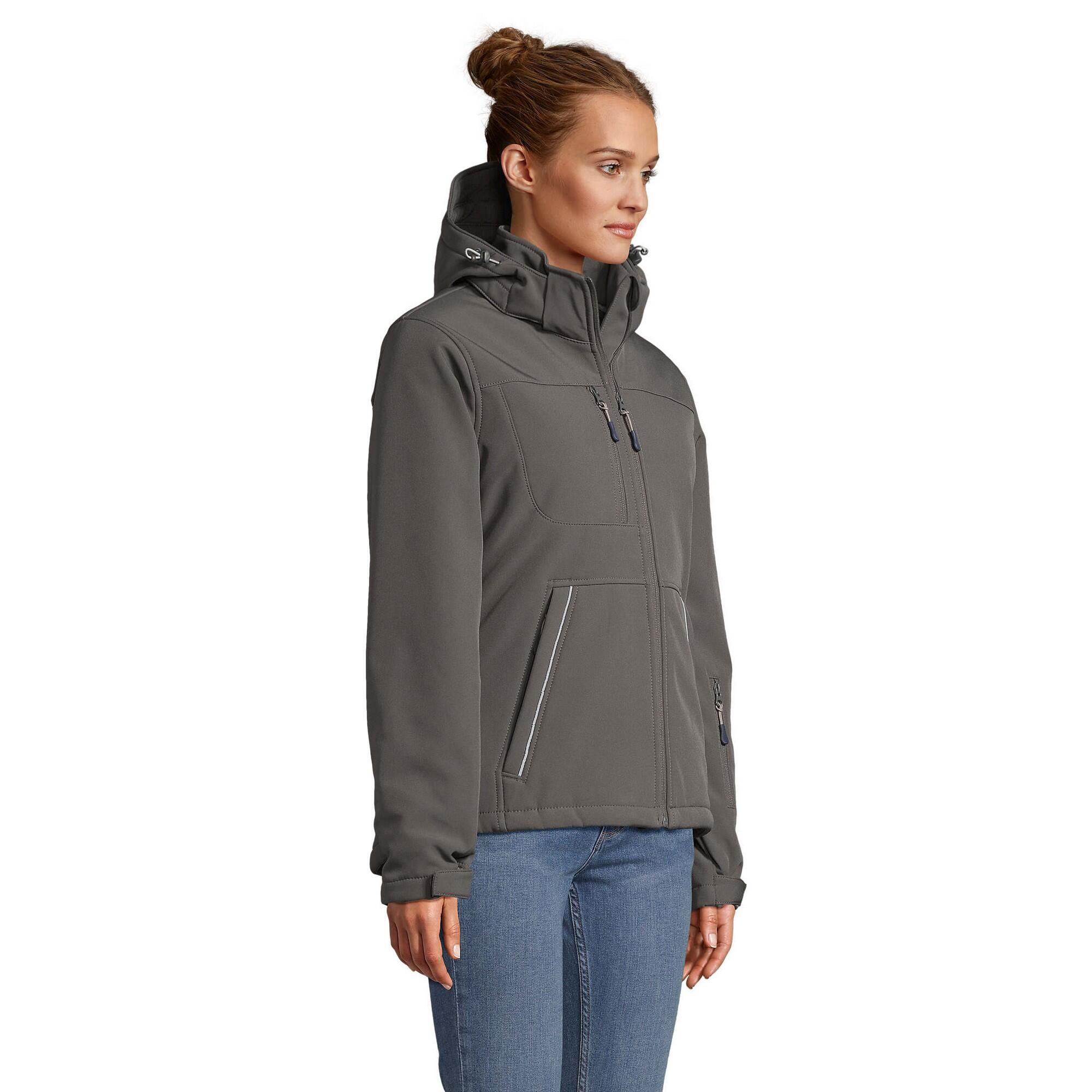 Casaco acolchoado Rock Soft Shell para senhora/senhora (Cinzento Carvão) 3/4
