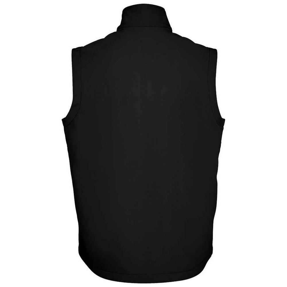 Unisex Race Softshell Gilet voor volwassenen (Zwart) 2/4