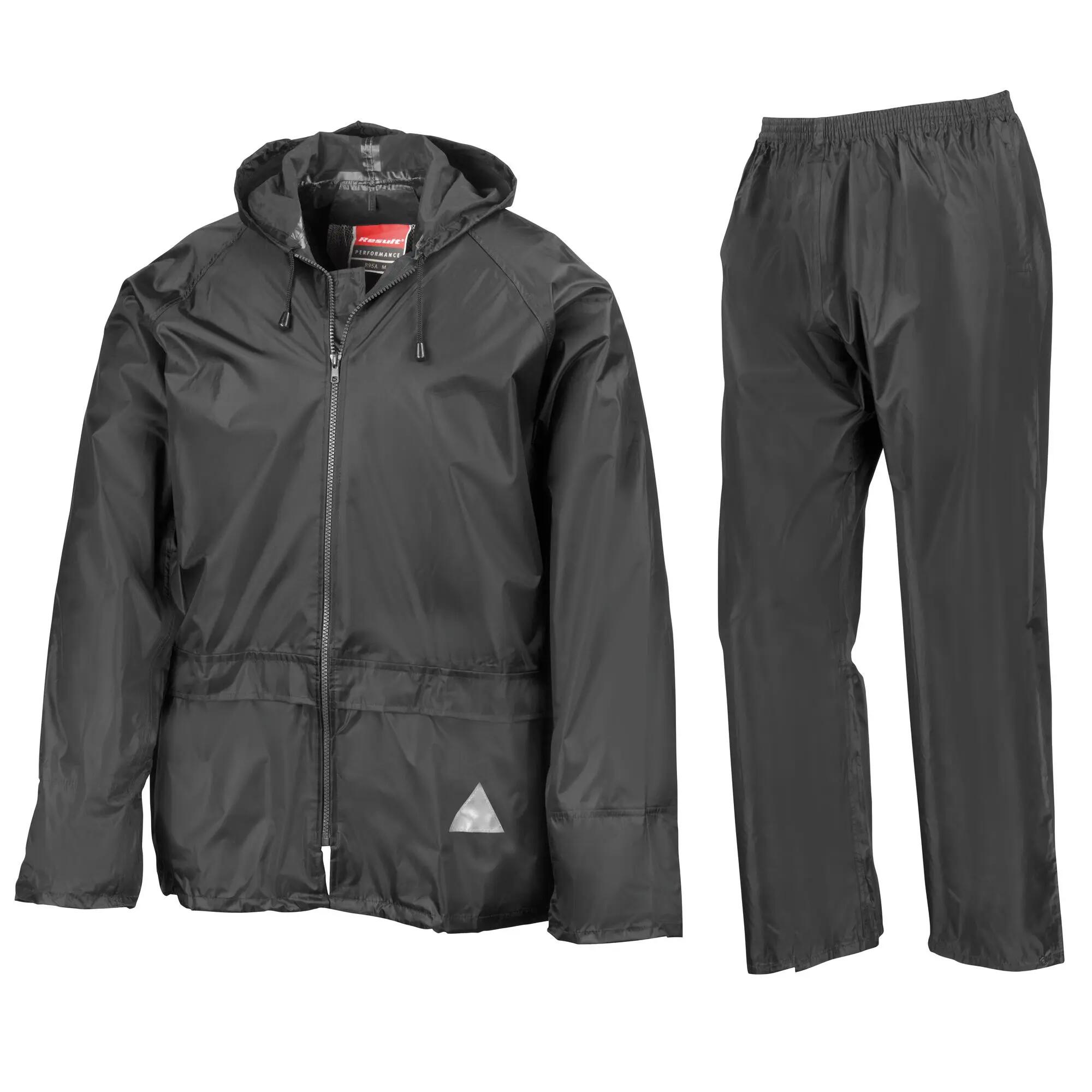 Completo Antipioggia Uomo (Giacca E Pantalone) Result Nero 3/6