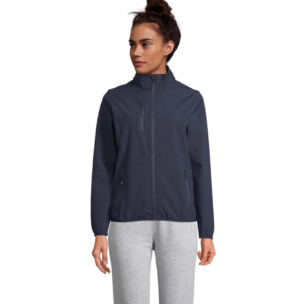Womens/Ladies Falcon Zipped Soft Shell Jacket (Abyss Blue)