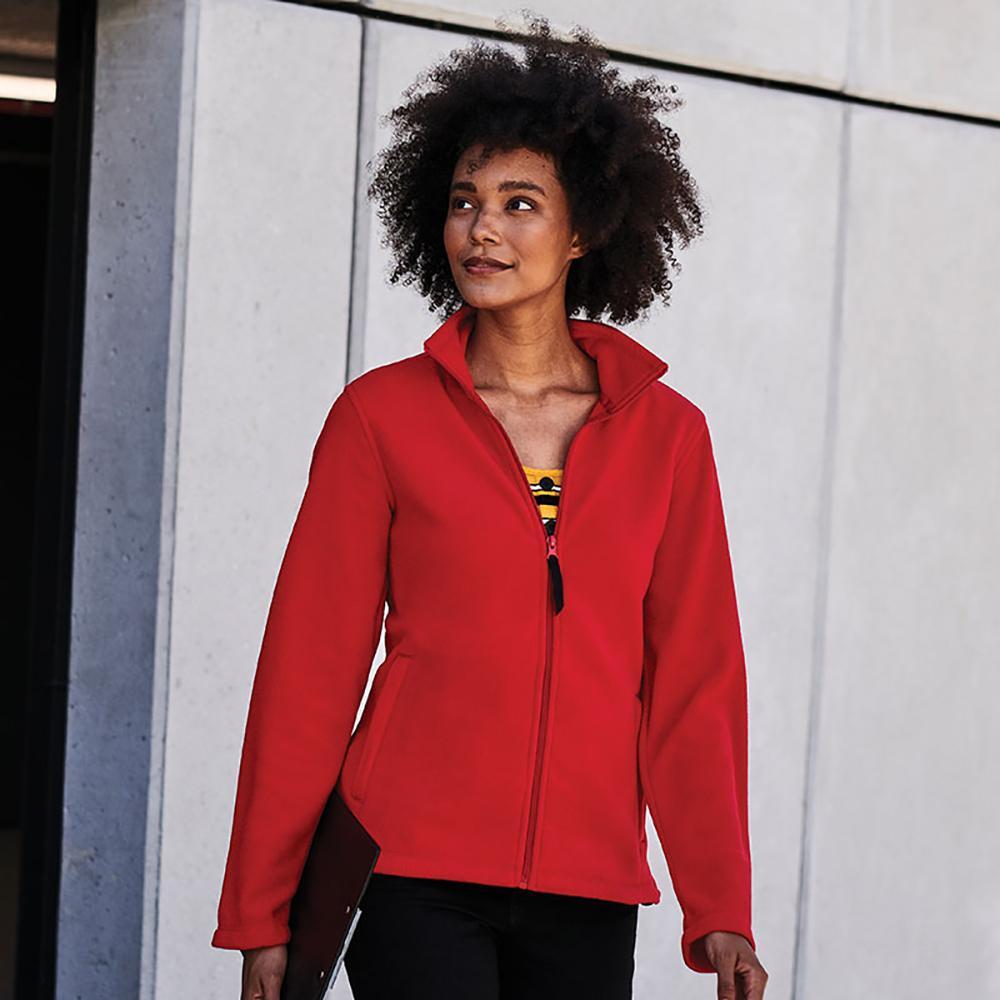 Womens/Ladies FullZip 210 Series Microfleece Jacket (Classic Red)