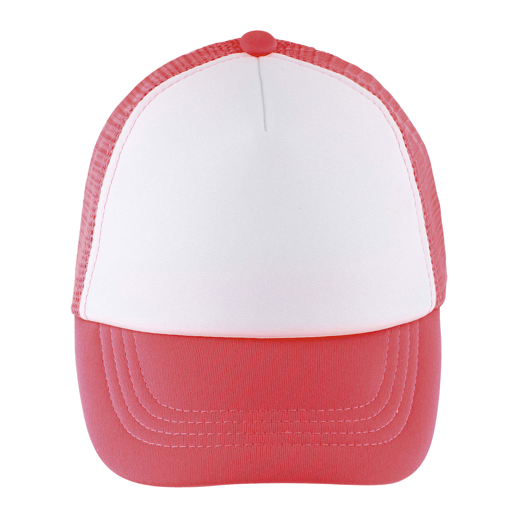 Sol's - Casquette De Baseball Bubble Enfant (blanc / Corail Néon) - Chapeau - Blanc|orange - Kid Unique - Decathlon