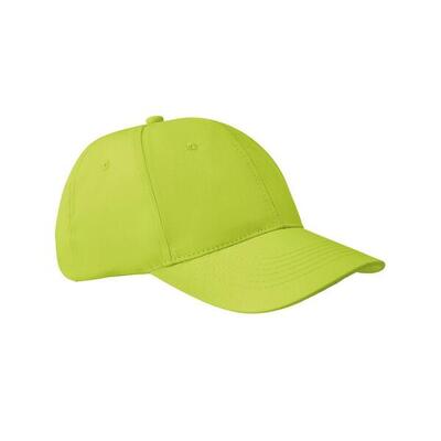 Cappellino Da Baseball 6 Pannelli SOLS Apollo Rosso Acceso