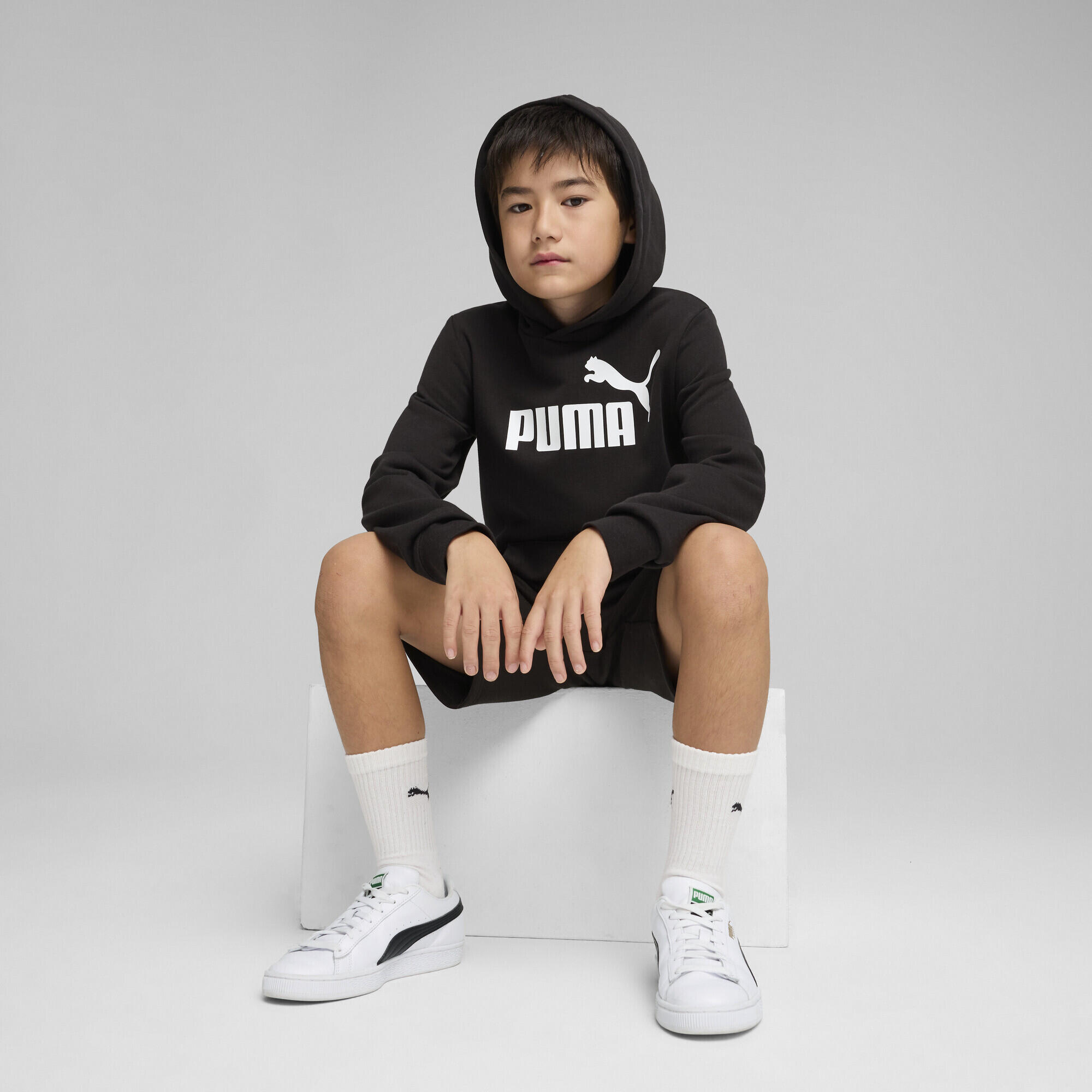 Hoodie avec logo N° 1 ESS Enfant et Adolescent PUMA Black 4/7