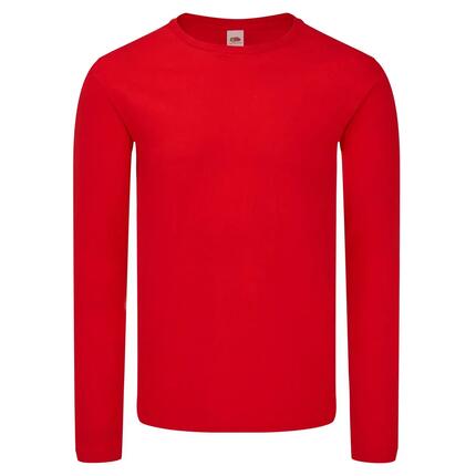 Camiseta Iconic de Manga Larga para Adultos Unisex Rojo