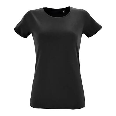 Maglietta Aderente Girocollo Donna SOLS Regent Blu Scuro