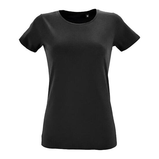 Maglietta Aderente Girocollo Donna SOLS Regent Blu Scuro