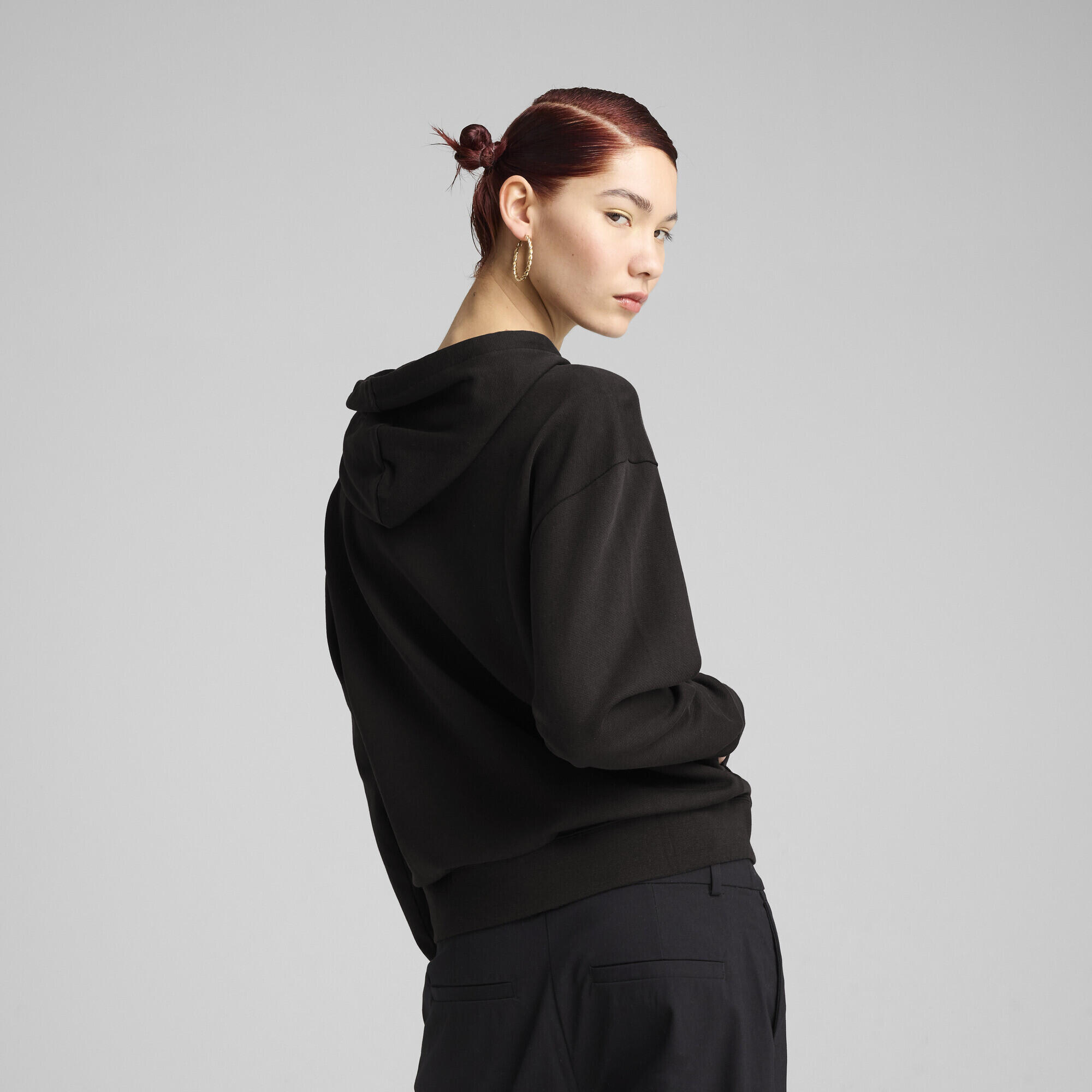 Felpa con cappuccio ESS ELEVATED Comfort da donna PUMA Black 5/13