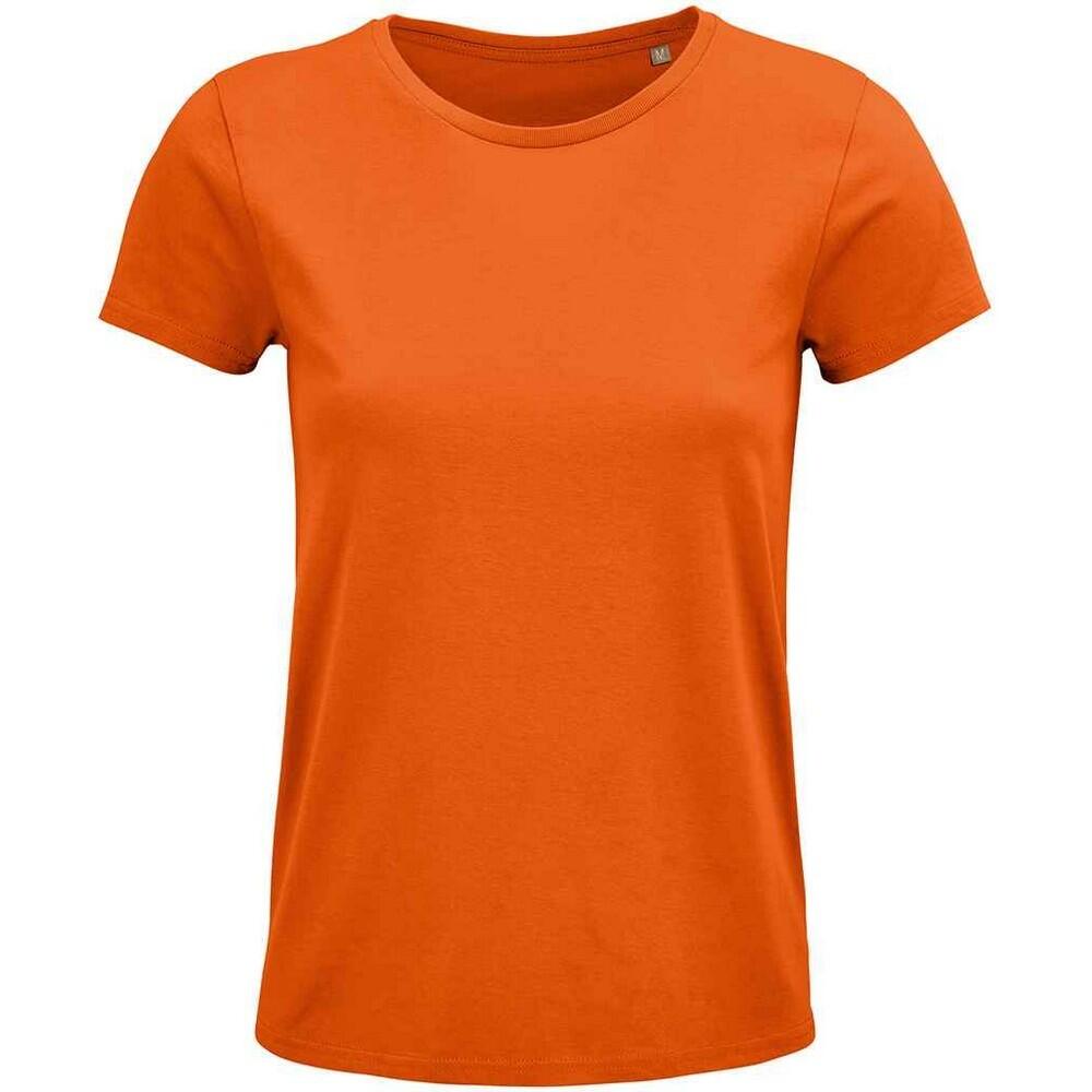 Womens/Ladies Crusader TShirt (Orange)