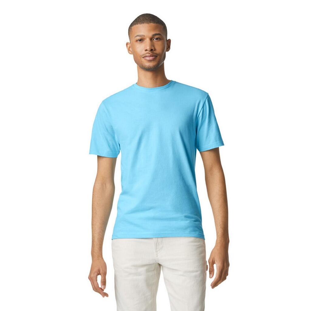 Unisex Adult Softstyle Plain Cotton TShirt (Sky)