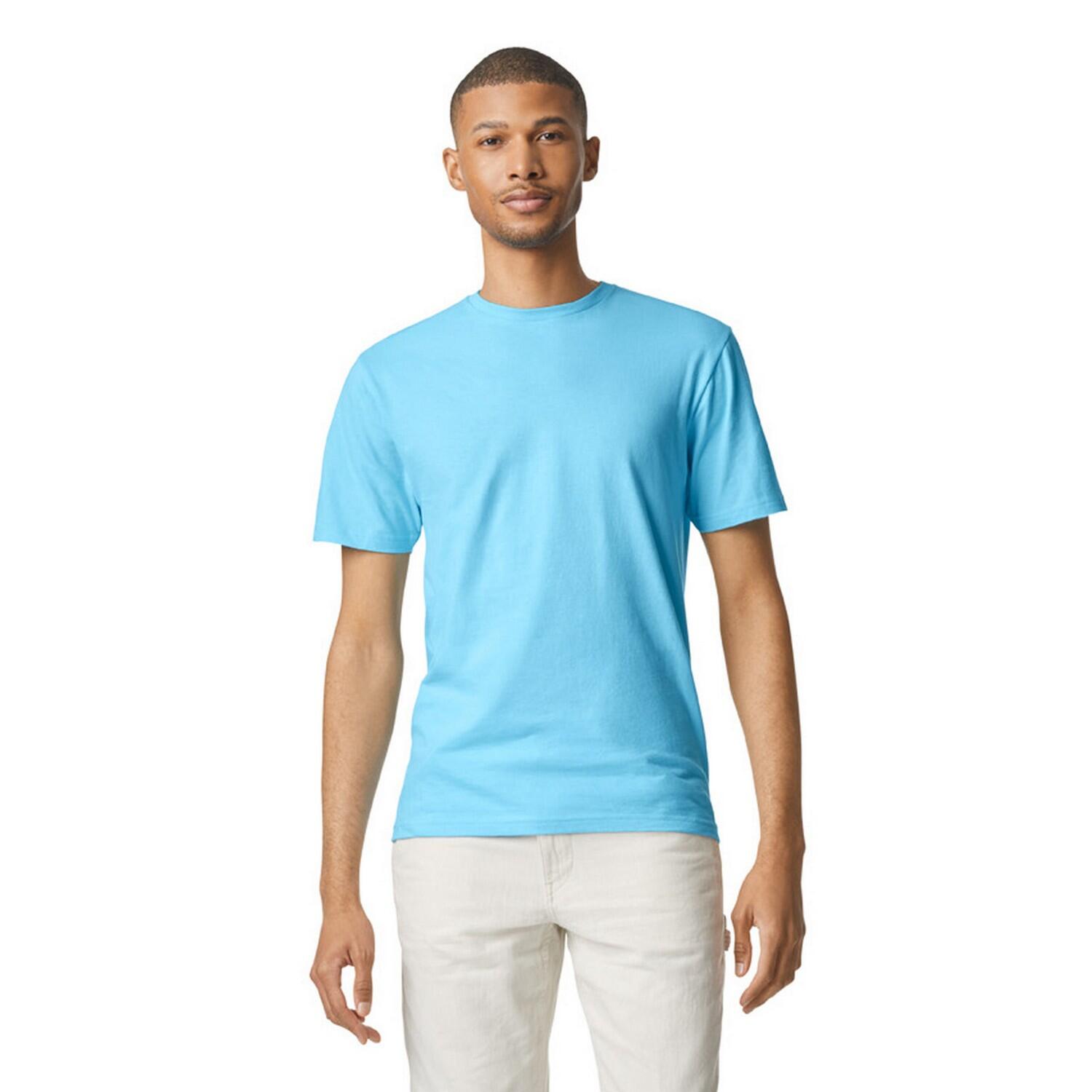 Maglietta Semplice Adulto Unisex Gildan Softstyle Cielo 3/3