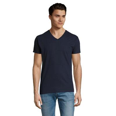 Heren imperial v hals tshirt (franse marine)