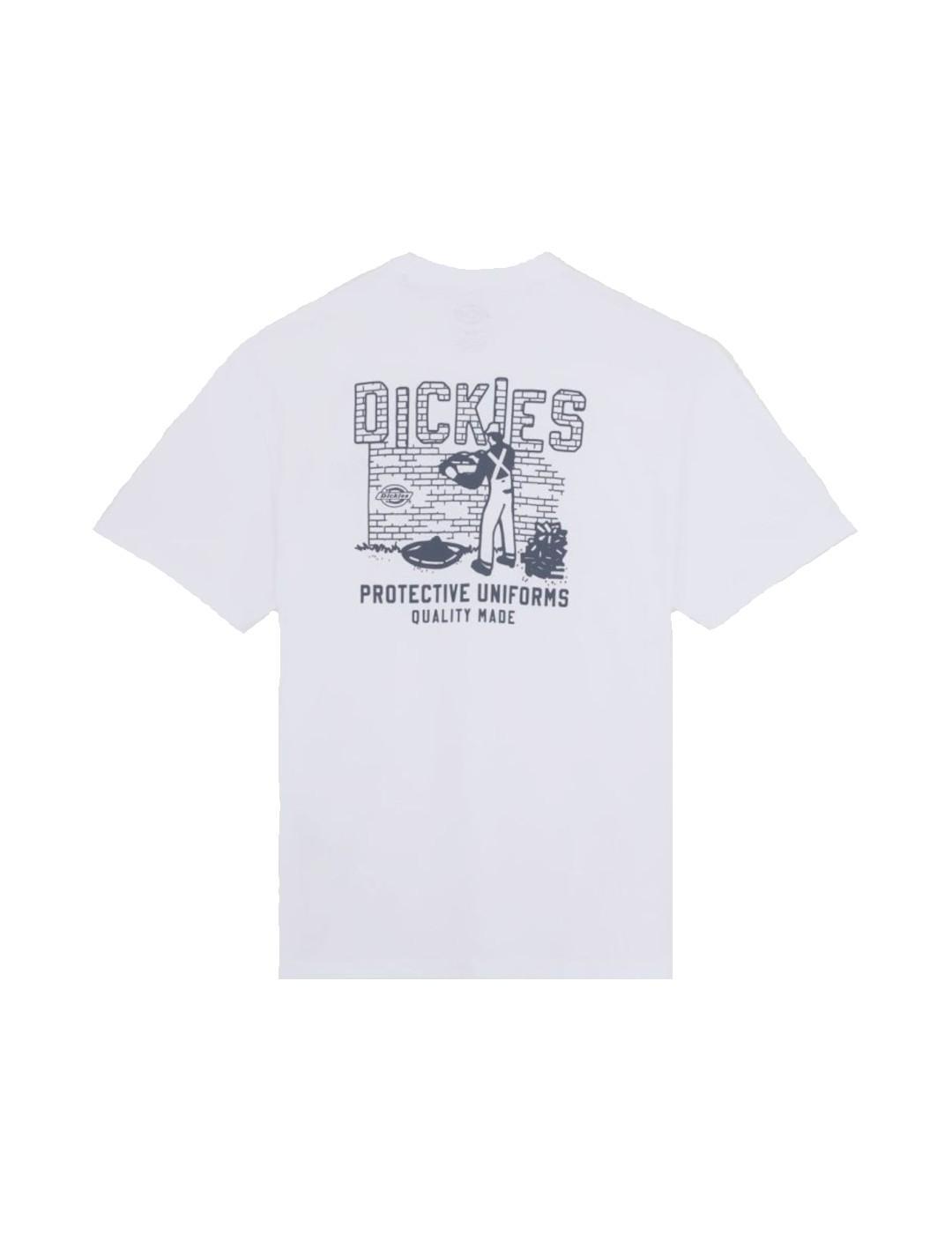 Camiseta para Hombre Dickies Bricklane Blanco 2/5