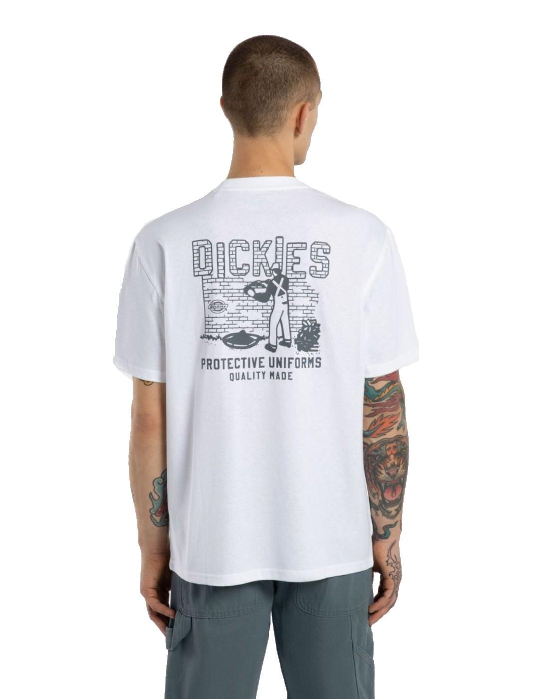 Camiseta para Hombre Dickies Bricklane Blanco 4/5