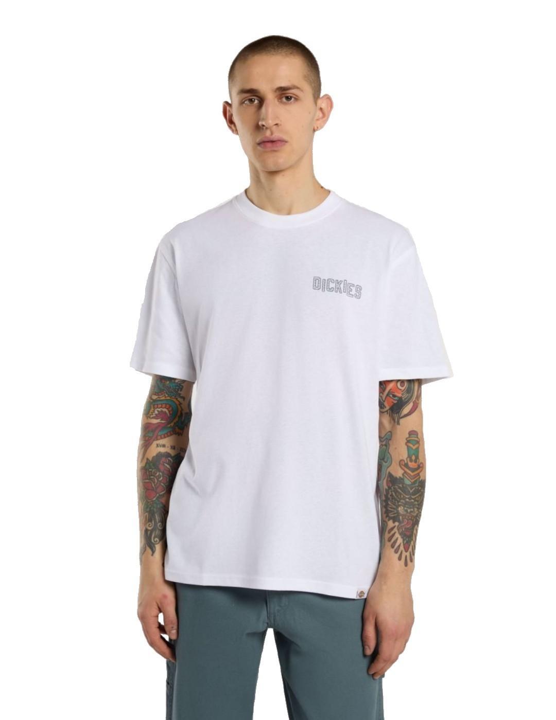 Camiseta para Hombre Dickies Bricklane Blanco 3/5