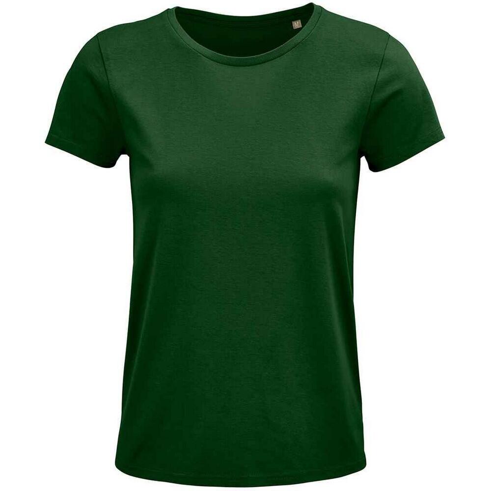 T-Shirt Crusader para senhora/senhora Verde Garrafa