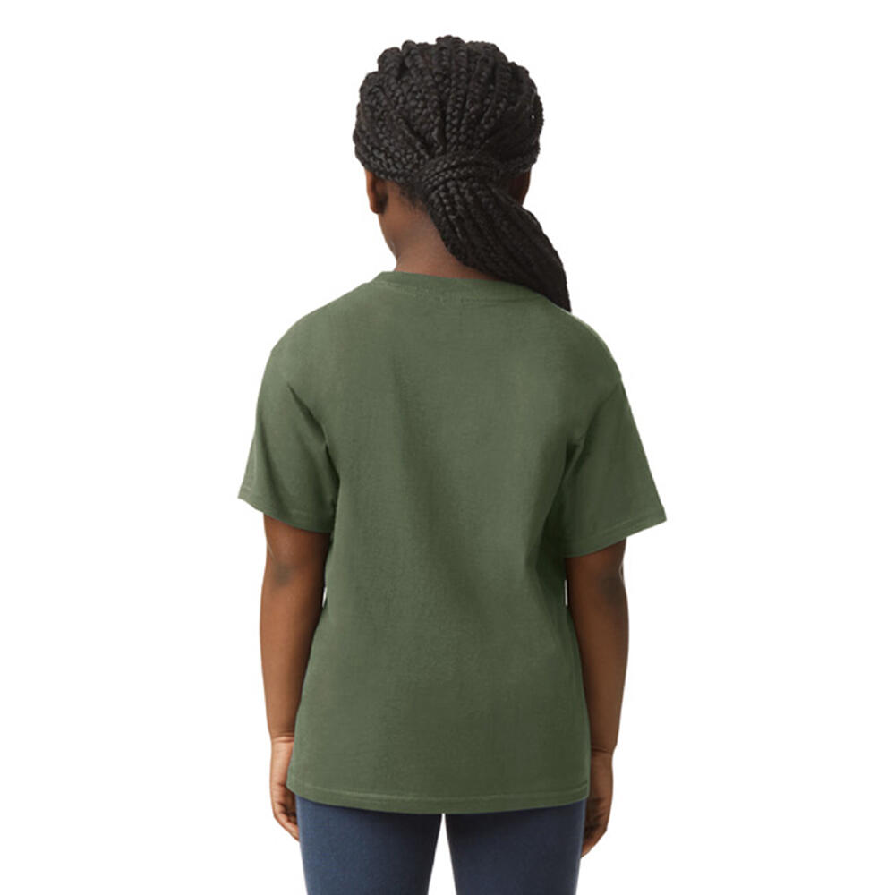Camiseta Softstyle para Niños/Niñas Verde Militar 2/2