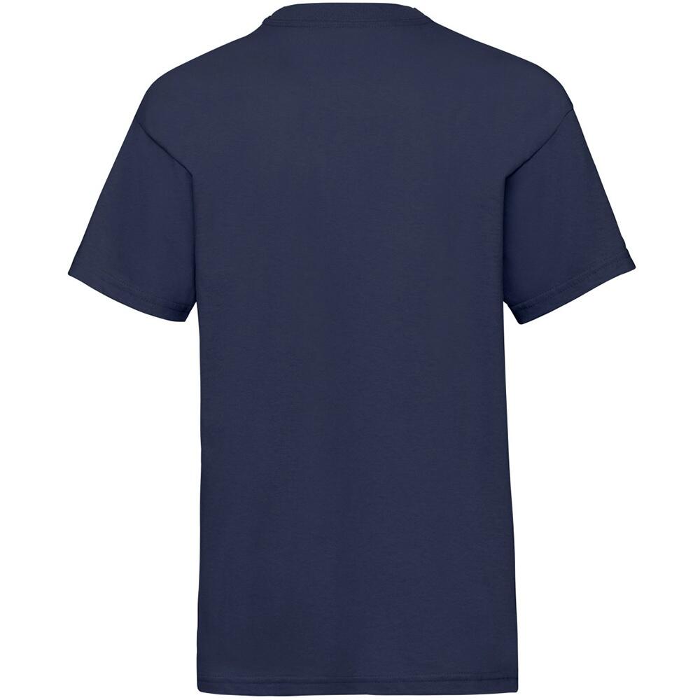 Maglietta Bambini Fruit Of The Loom Valueweight Blu Navy 2/2