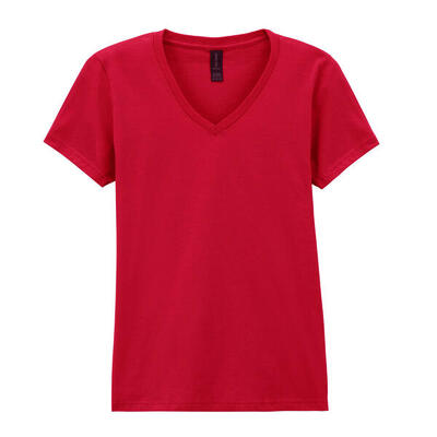 Camiseta Softstyle para Mujer Rojo Cherry