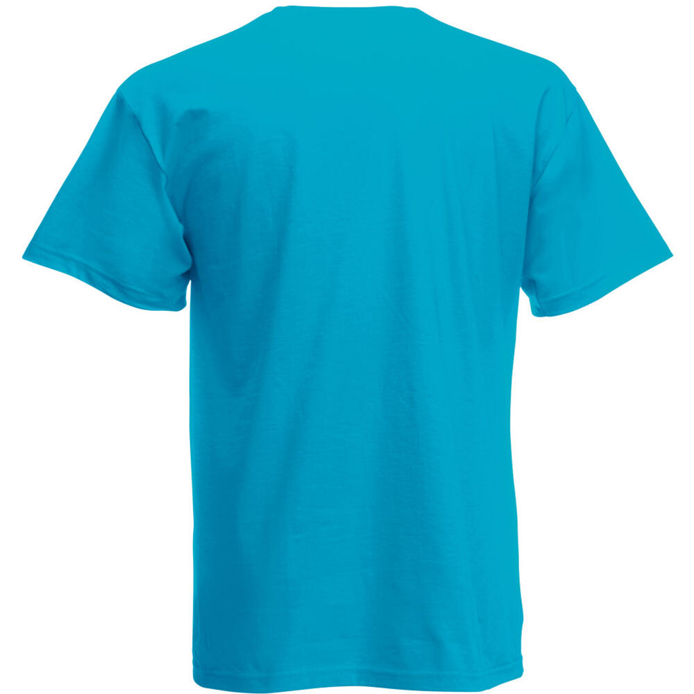 Kurzarm Freizeit TShirt Herren Cyan 2/2