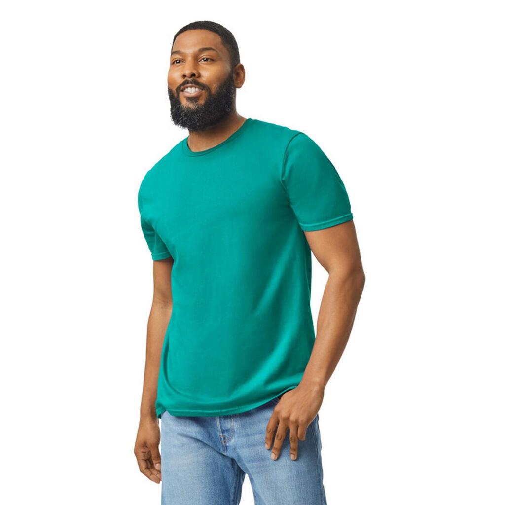 Unisex Adult Softstyle Plain Cotton TShirt (Jade Dome)