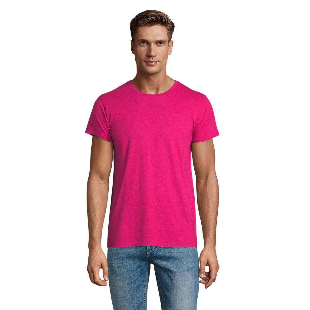 Mens Pioneer Cotton TShirt (Fuchsia)