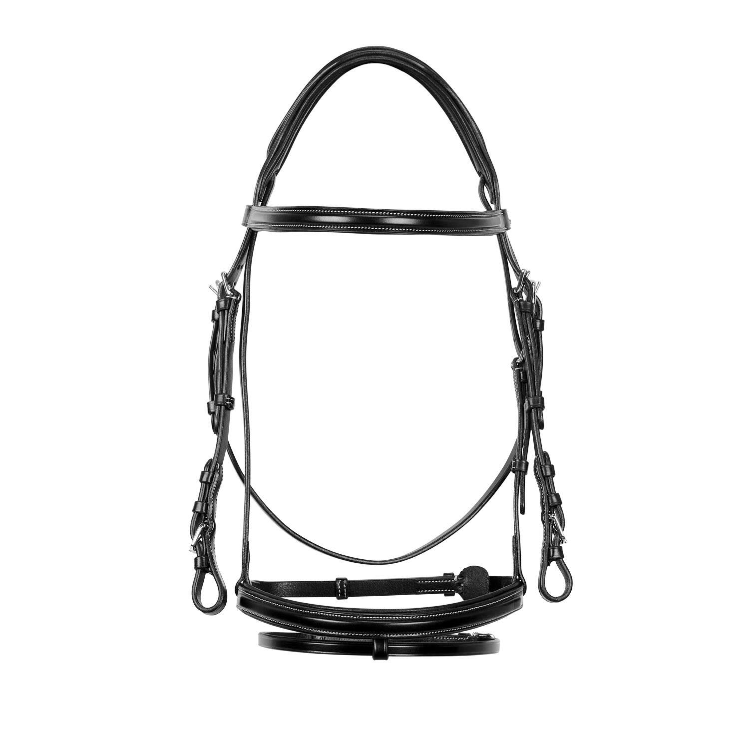 Bridons équitation pour cheval anglais en cuir Equestro 2/7