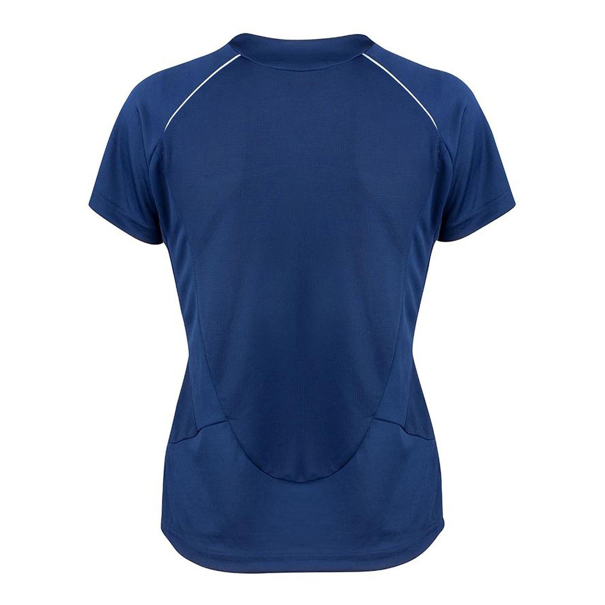 Heren Sport Dash Performance Training Shirt (Marine / Wit) 2/2