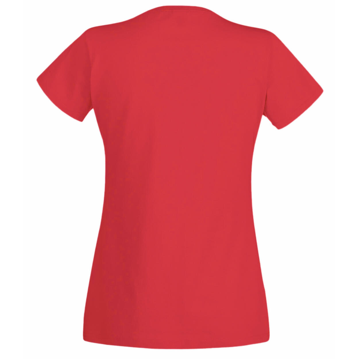 Value Fitted Kurzarm Freizeit TShirt Damen Hellrot 2/2