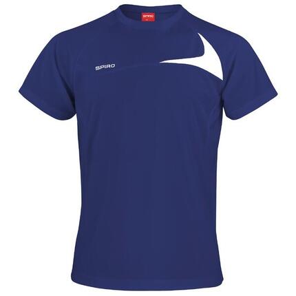 Heren Sport Dash Performance Training Shirt (Marine / Wit)