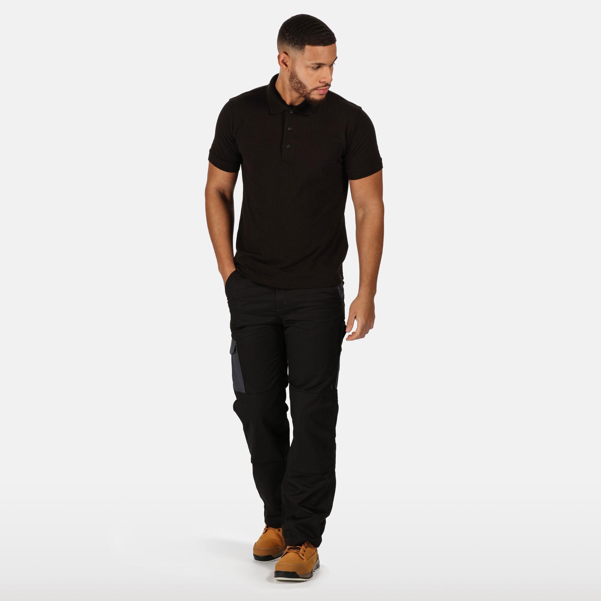 Polo À Manches Courtes Homme (Noir) 4/5