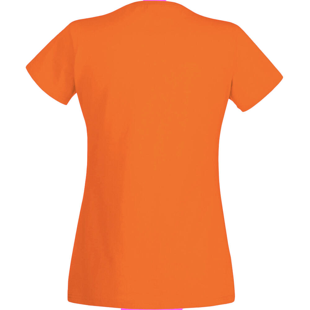 Value Fitted Kurzarm Freizeit TShirt Damen Hellorange 2/2