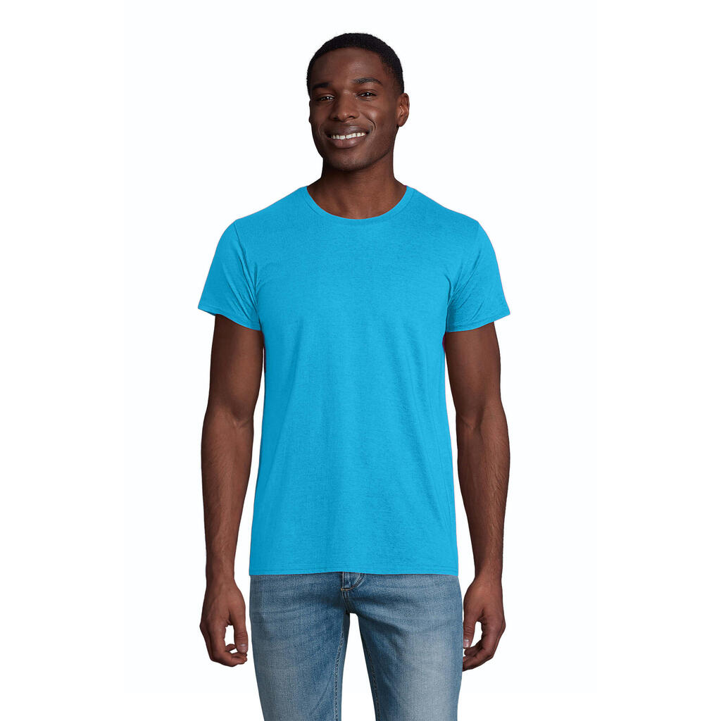Mens Pioneer Cotton TShirt (Aqua)