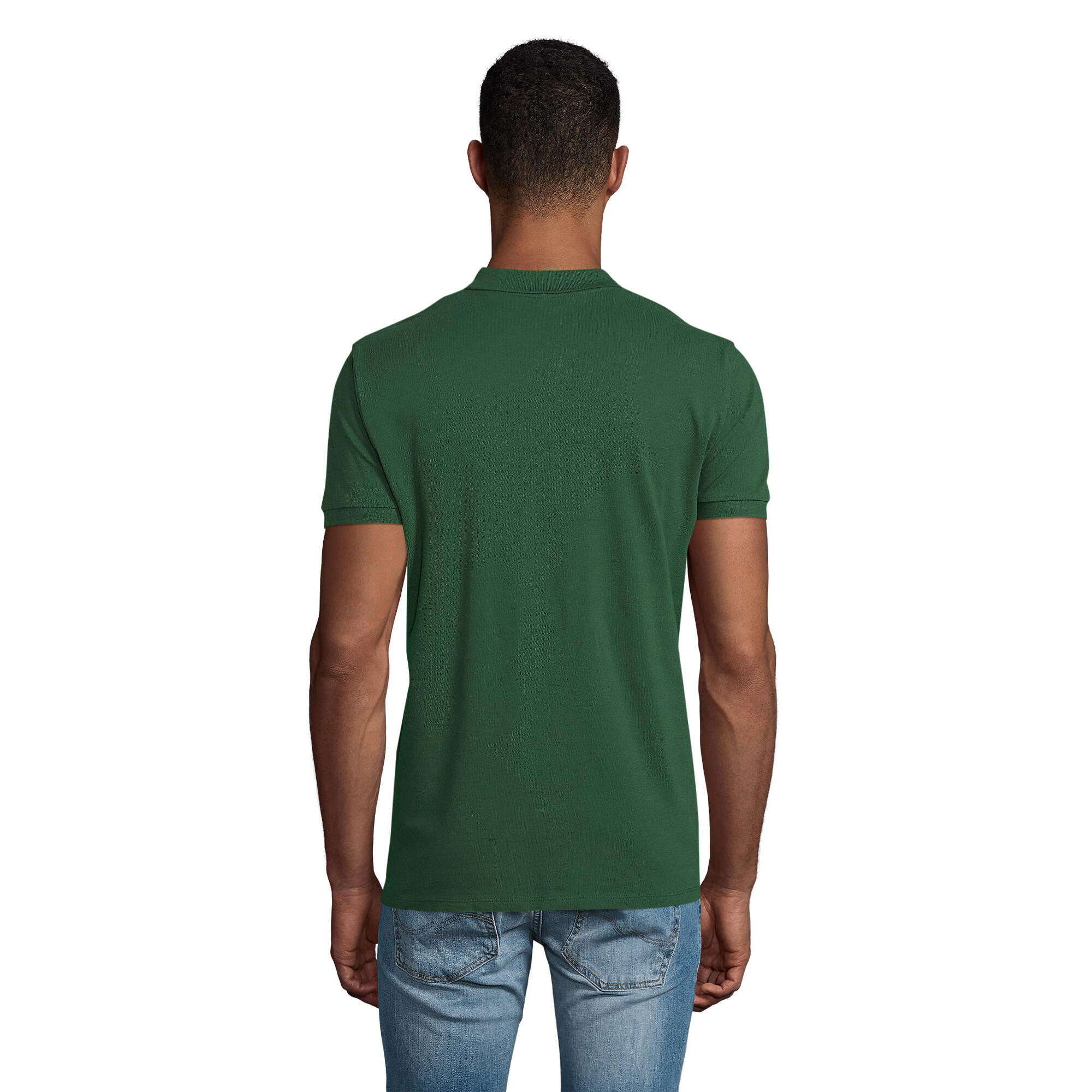 Maglietta Polo Uomo SOLS Planet Verde Bottiglia 2/4