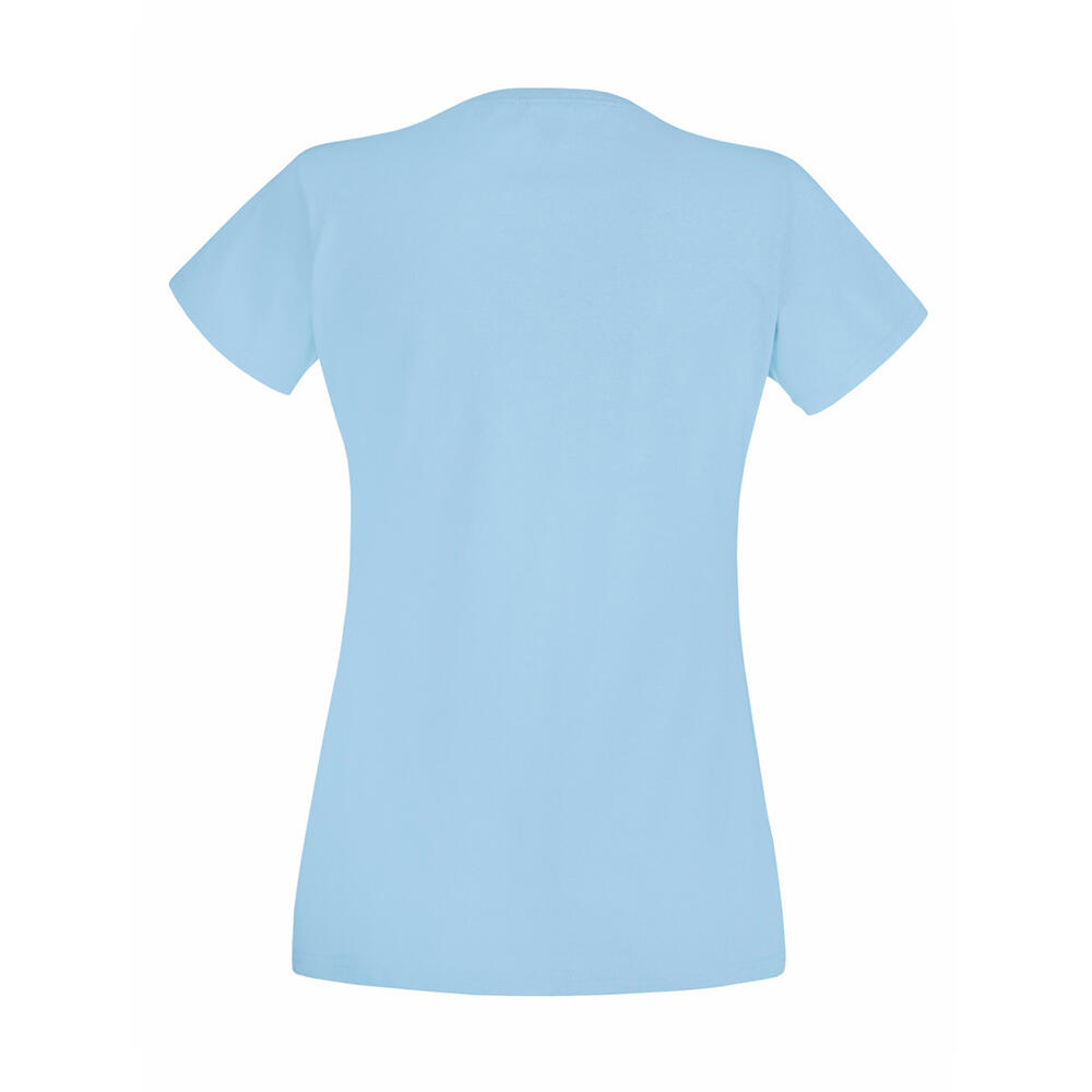 Value Fitted Kurzarm Freizeit TShirt Damen Hellblau 2/2