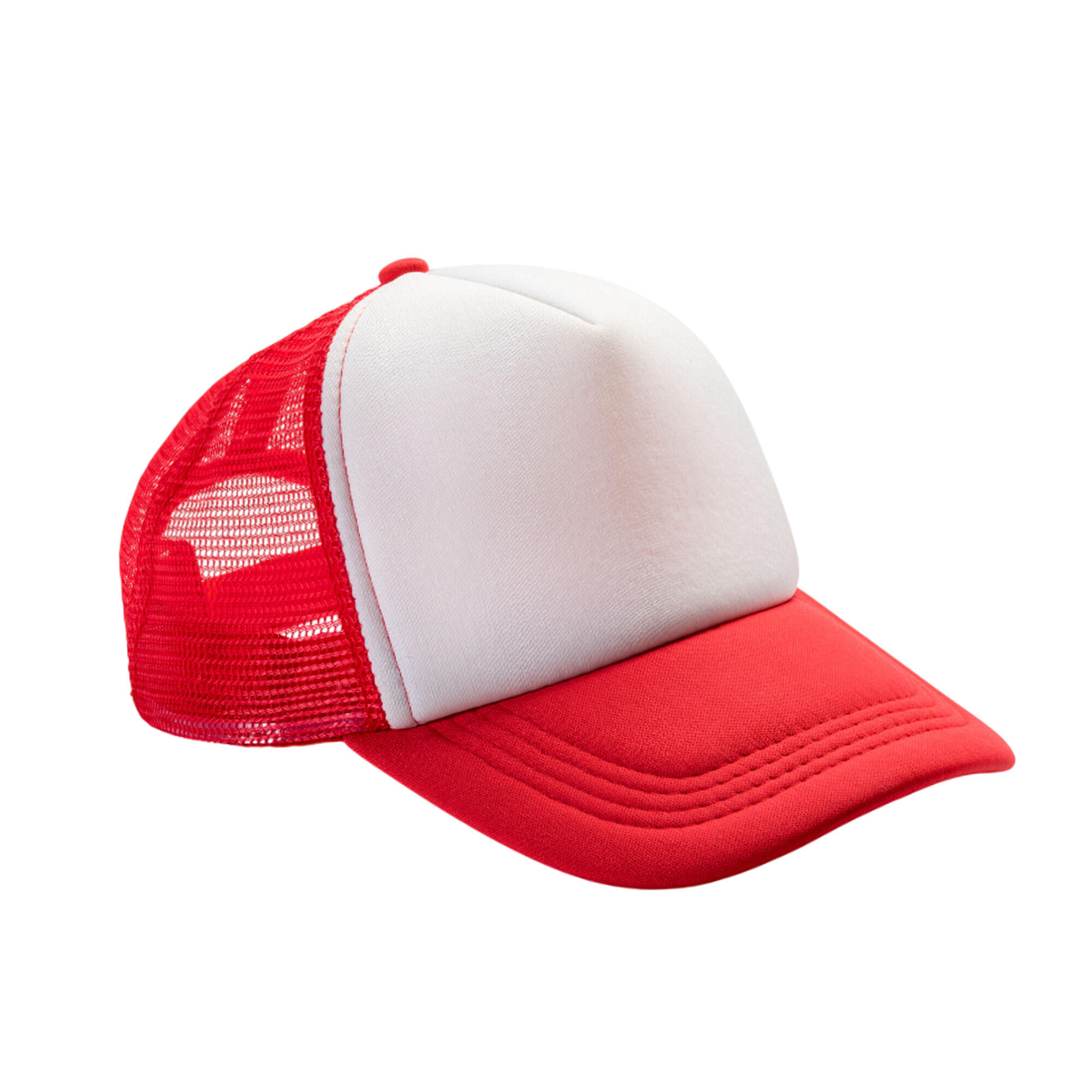RESULT HEADWEAR Detroit Mesh Trucker Cap (Rood/Wit)