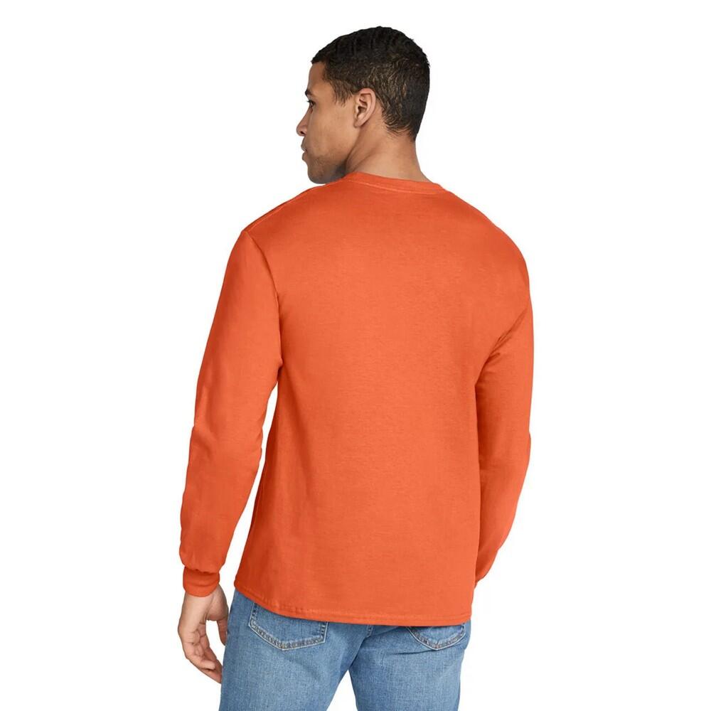 Maglietta Manica Lunga Adulto Unisex Gildan Arancio 2/2