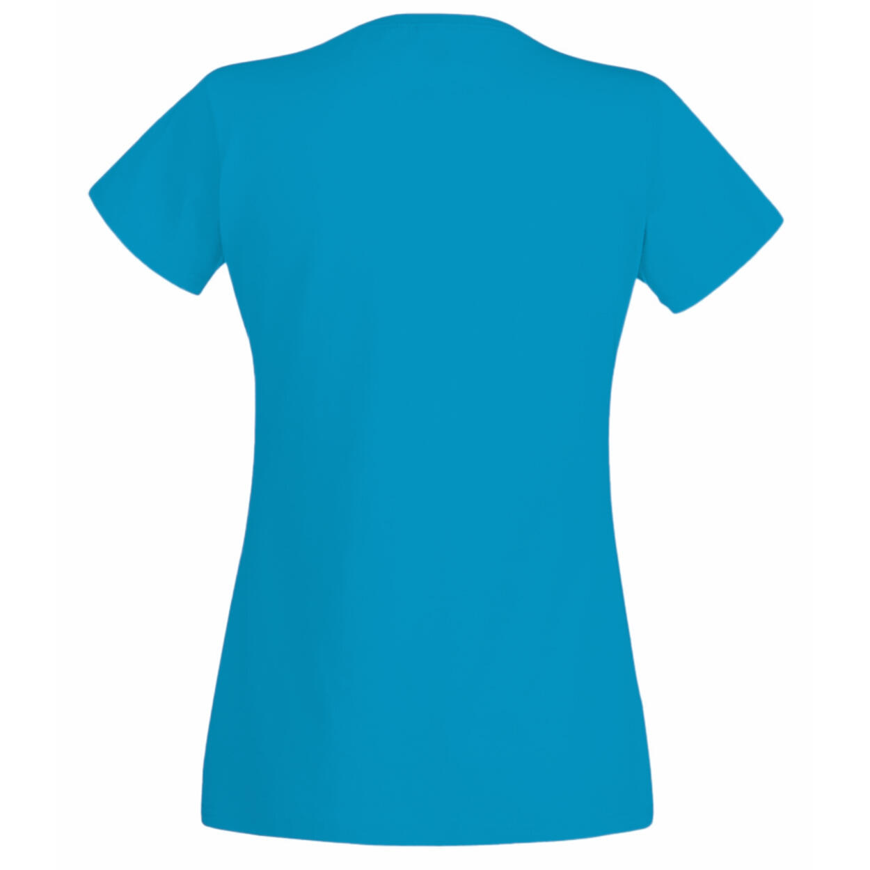 Value Fitted Kurzarm Freizeit TShirt Damen Cyan 2/2
