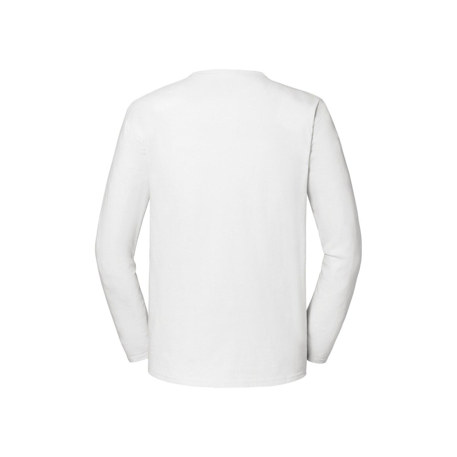 Maglietta Manica Lunga Adulto Unisex Fruit Of The Loom Iconic 190 Bianco 2/3