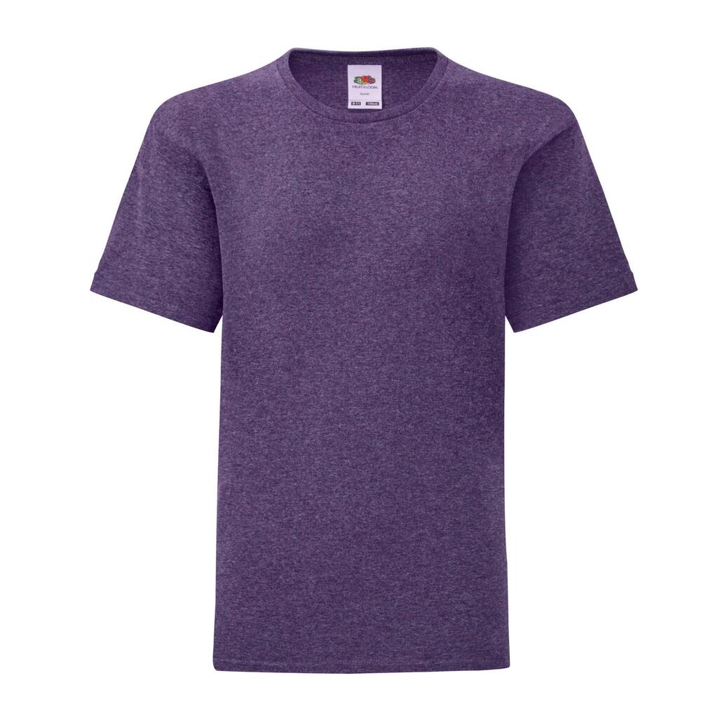Childrens/Kids Iconic Heather TShirt (Heather Purple)