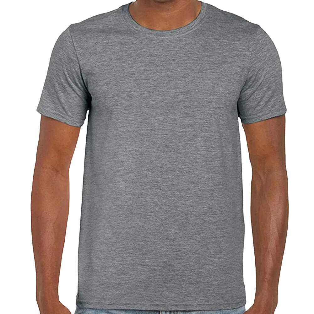 Gildan - Tshirt Softstyle Adulte (graphite) - T-shirt Manches Courtes - Gris - 40 M - Decathlon