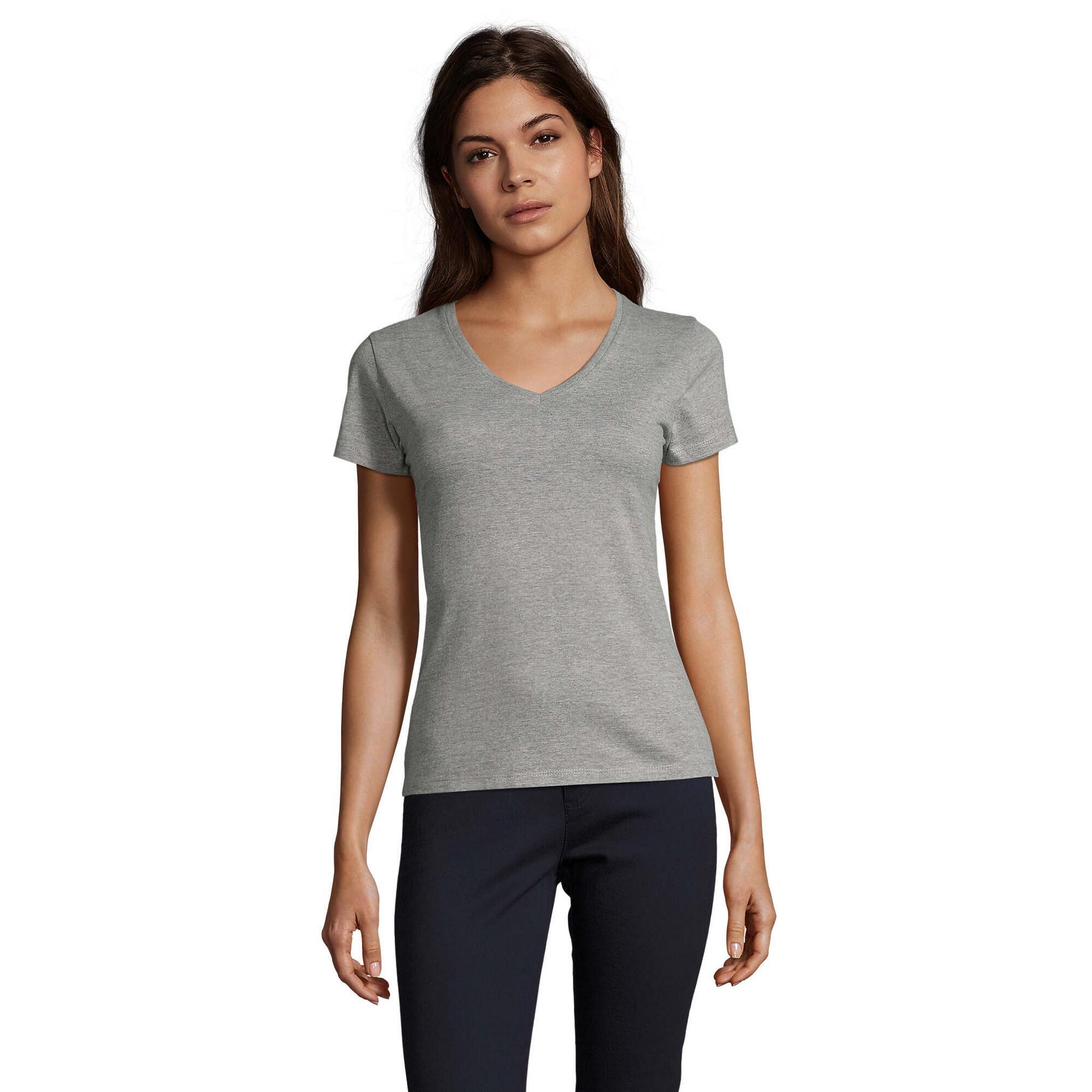 Tricou Drumeții În Natură SOLS Imperial V Neck Femei