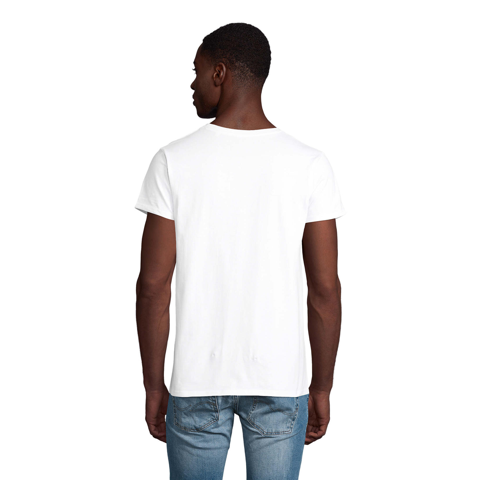 T-Shirt de algodão orgânico Pioneer para homem (Branco) 2/4